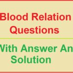 Blood relation questions and answer with solution